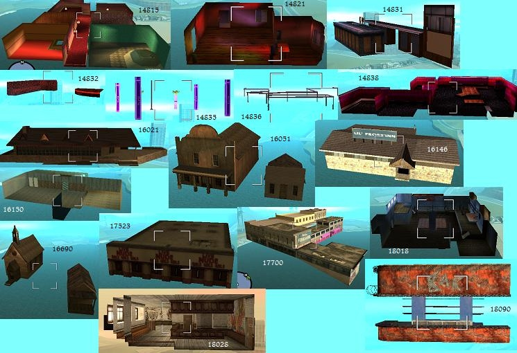 ID моделей объектов в SA-MP и GTA San Andreas с изображениями